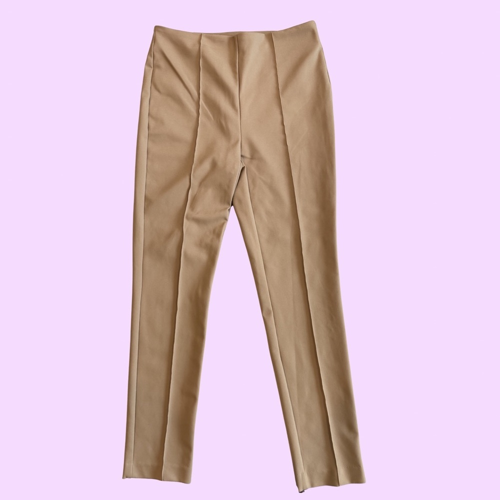 Rachel Zoe Tan High-Waist Trousers